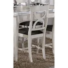 Sedia Sala da Pranzo in Legno e Tessuto Stile Classico Made in Italy - Helisa Viadurini