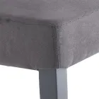 Sedia Sala da Pranzo in Microfibra e Legno Made in Italy 2 Pezzi - Simonella Viadurini