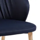 Sedia Sala da Pranzo in Tessuto Design Moderno Elegante - Reginaldo Viadurini