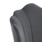 Sedia Sala da Pranzo in Tessuto e Metallo Finitura Oro 4 Pezzi - Raffinata Viadurini