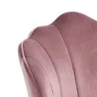 Sedia Sala da Pranzo in Tessuto e Metallo Finitura Oro 4 Pezzi - Raffinata Viadurini