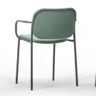 Sedia Sala da Pranzo in Tessuto e Metallo Made in Italy 2 Pezzi - Sangria Viadurini