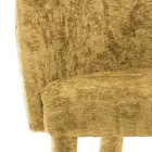 Sedia Sala da Pranzo Rivestita in Tessuto Made in Italy 4 Pezzi - Tagata Viadurini