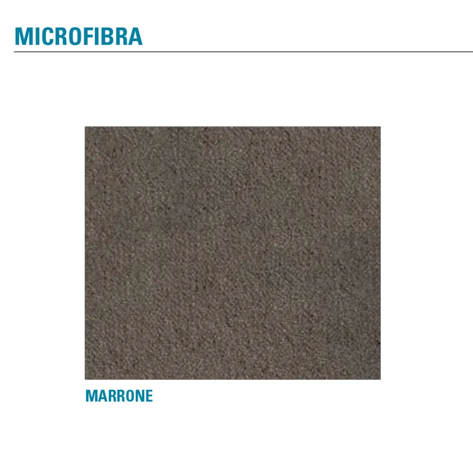 Sedia Soggiorno Metallo e Seduta Microfibra Made in Italy, 2 Pezzi - Fabiola Viadurini