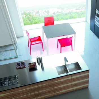 Sedie Sala da Pranzo Moderne in Policarbonato Colorate 4 Pezzi di Design - Radon