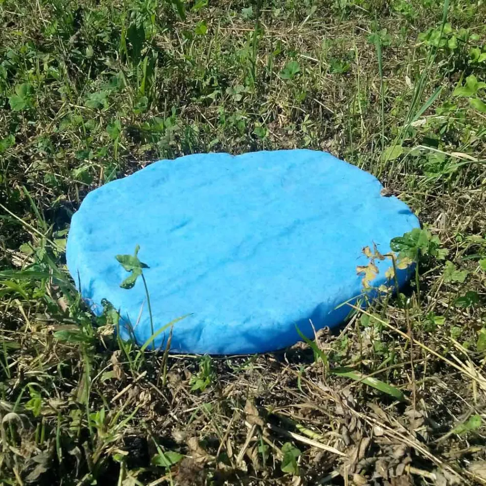 Segnapassi da Giardino a Forma di Sasso Fluo Made in Italy 4 Pezzi - Sasso Viadurini