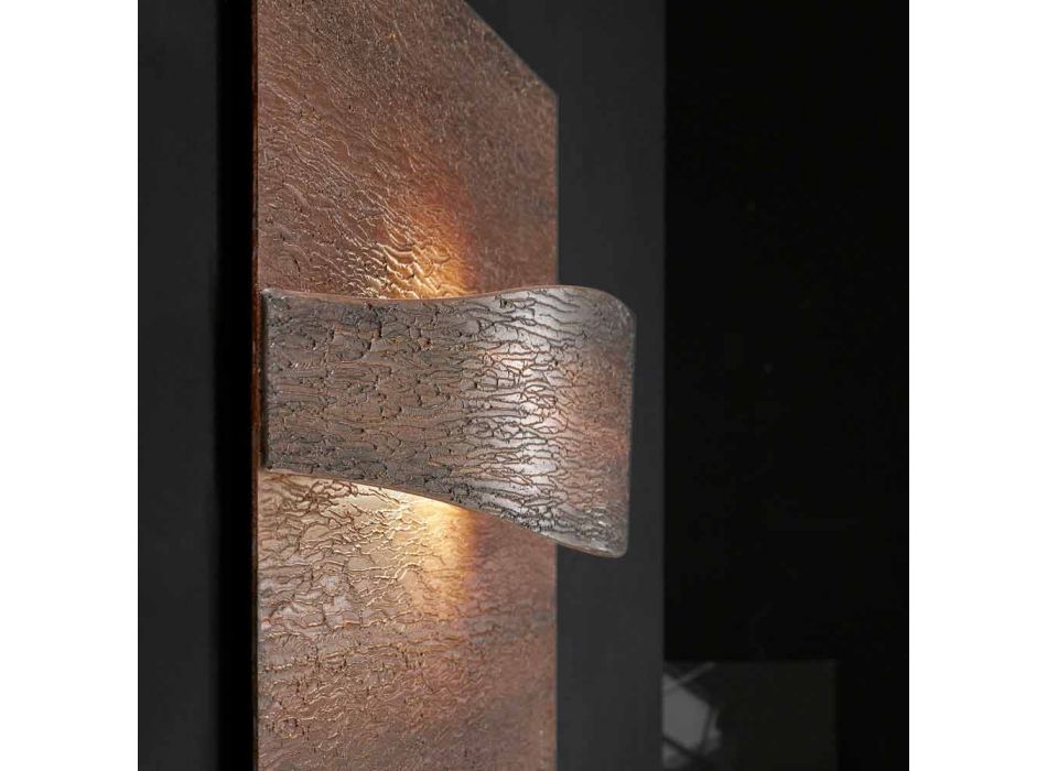 Selene Art&Light applique con pannelli texturizzati 140xH75 cm  Viadurini