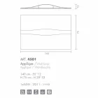 Selene Art&Light applique con pannelli texturizzati 140xH75 cm  Viadurini