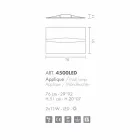 Selene Art&Light applique con pannelli texturizzati fatti a mano  Viadurini