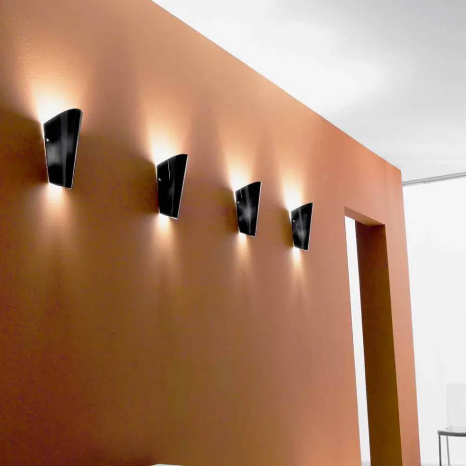 Selene Bloom applique in vetro fatta a mano in Italia 12x11 H 28 cm  Viadurini