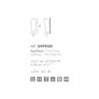 Selene Bloom applique in vetro fatta a mano in Italia 12x11 H 28 cm  Viadurini