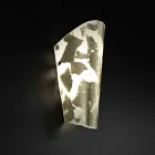 Selene Bloom applique in vetro fatta a mano in Italia 12x11 H28cm  Viadurini