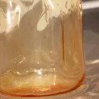 Selene Bossa Nova lampada da tavolo Ø10 H 26cm in vetro soffiato ambra Viadurini