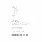 Selene Bossa Nova lampada da tavolo Ø10 H 26cm in vetro soffiato ambra Viadurini