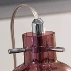 Selene Bossa Nova lampada da tavolo Ø11 H16cm, vetro soffiato ametista Viadurini