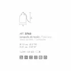 Selene Bossa Nova lampada da tavolo Ø15 H 21cm in vetro soffiato ambra Viadurini