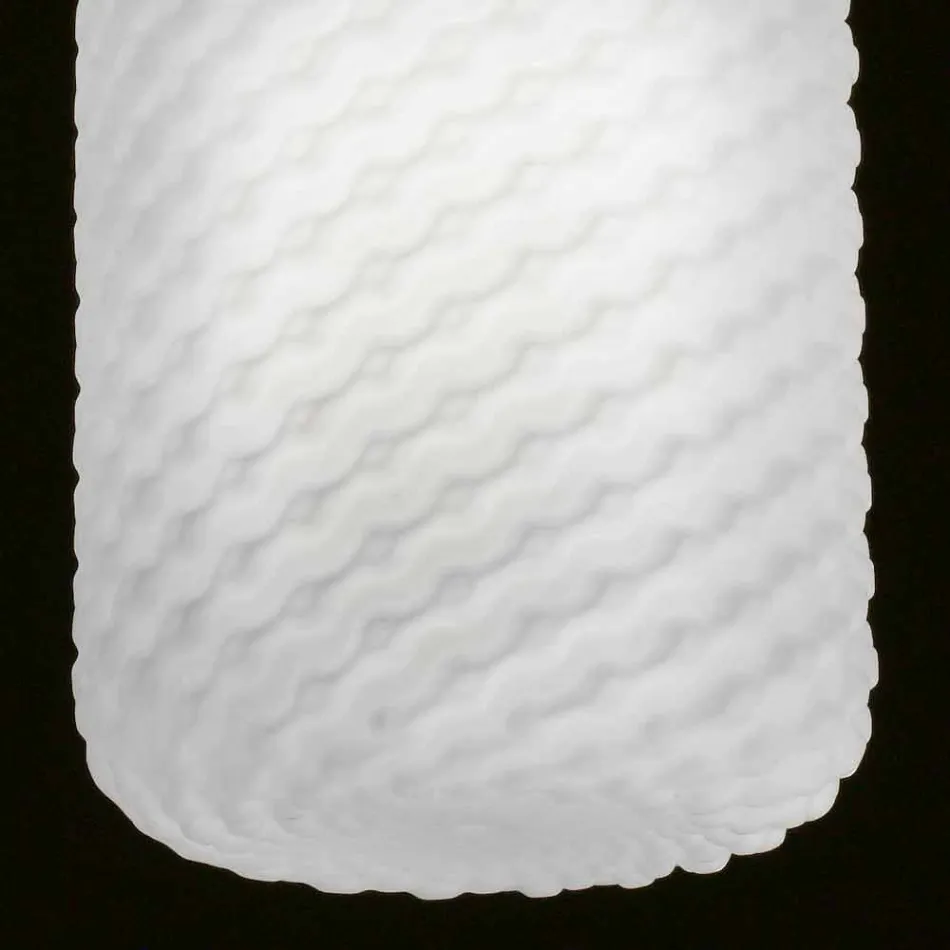 Selene Domino lampada a sospensione in vetro soffiato Ø21 H 27/140 cm Viadurini