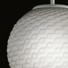 Selene Domino lampadario in vetro soffiato fatto a mano Ø27 H 27/140cm Viadurini