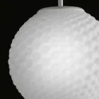 Selene Domino lampadario in vetro soffiato fatto a mano Ø27 H 27/140cm Viadurini