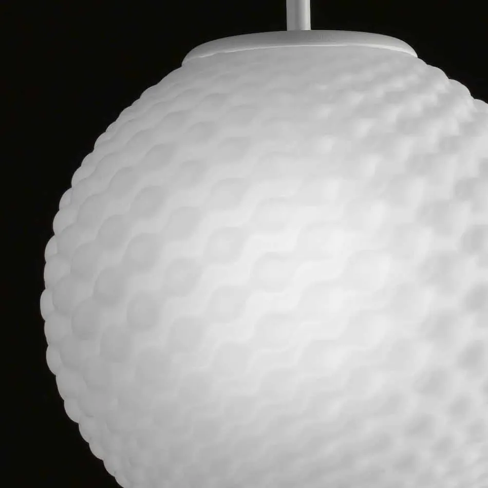 Selene Domino lampadario in vetro soffiato fatto a mano Ø27 H 27/140cm Viadurini