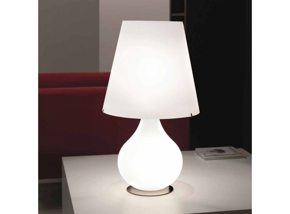 Selene Forever lampada da tavolo in vetro soffiato Ø41 H 72cm  Viadurini