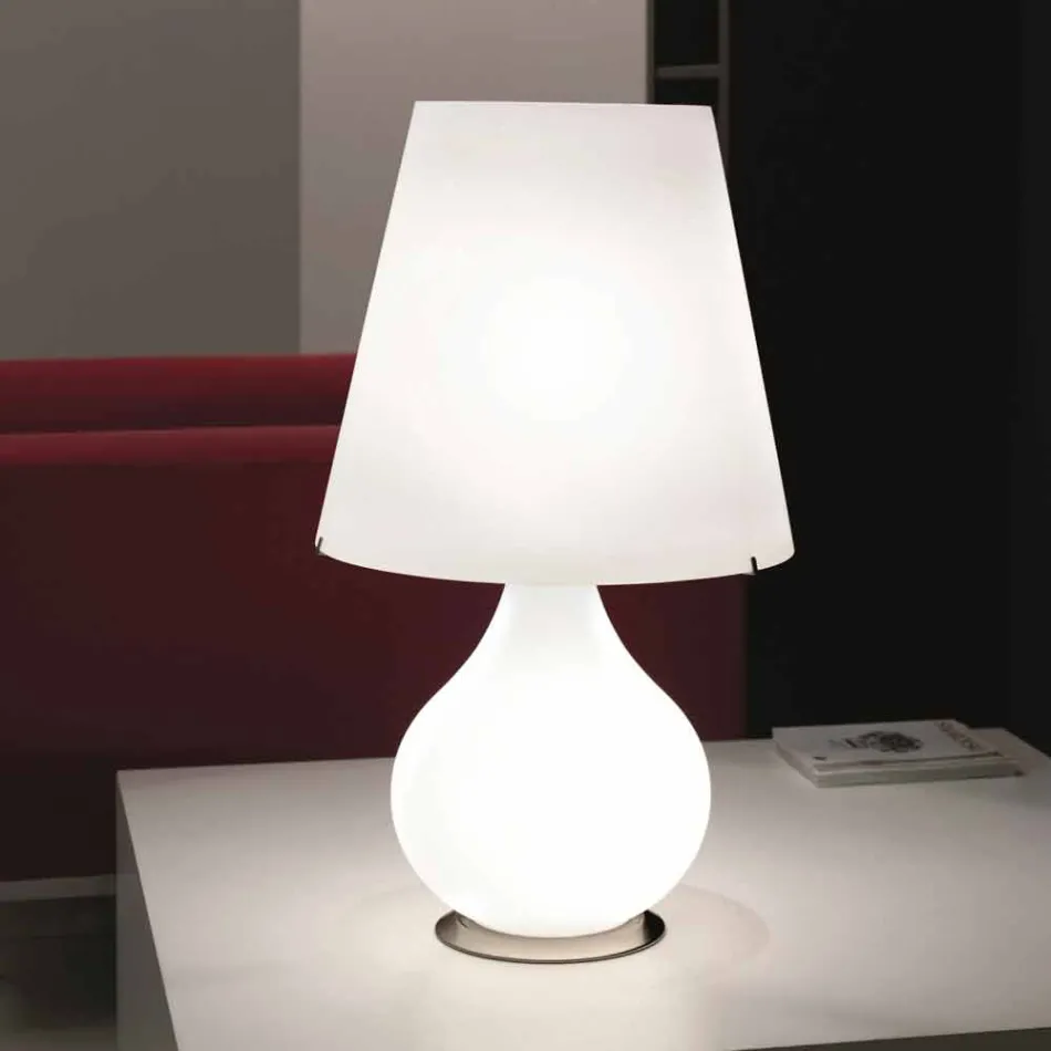 Selene Forever lampada da tavolo in vetro soffiato Ø41 H 72cm  Viadurini