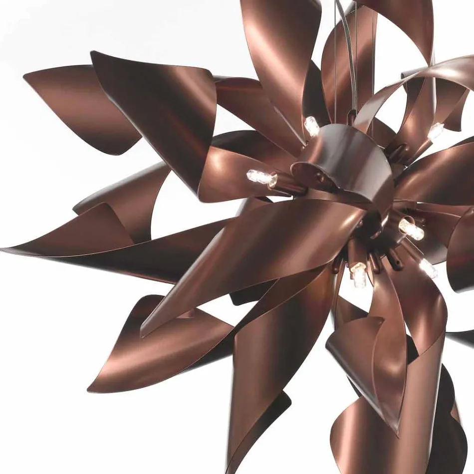 Selene Ginger lampda a sospensione in metallo made in Italy Ø80 H200cm Viadurini