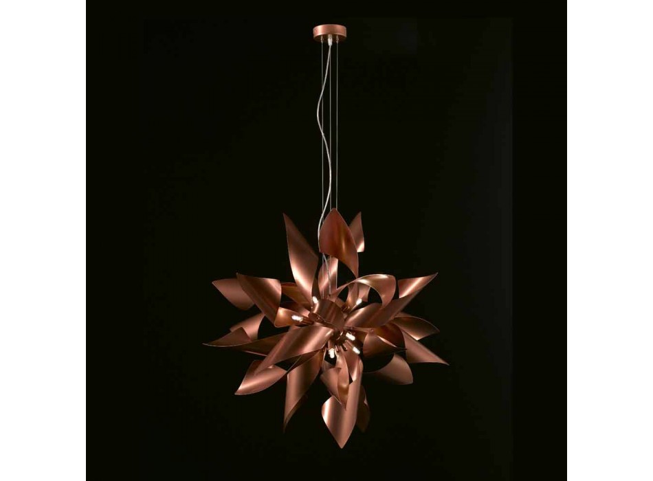 Selene Ginger lampda a sospensione in metallo made in Italy Ø80 H200cm Viadurini