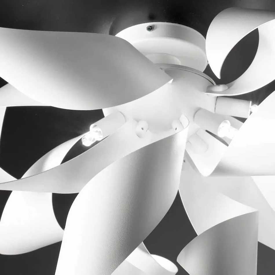 Selene Ginger plafoniera in metallo prodotta in Italia Ø50 H35cm Viadurini