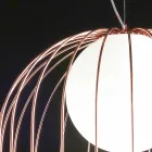 Selene Kluvì lampada a sospensione in vetro soffiato Ø54 H 70/200cm  Viadurini