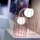 Selene Kluvì lampada da tavolo di design in vetro soffiato Ø54 H 70cm  Viadurini