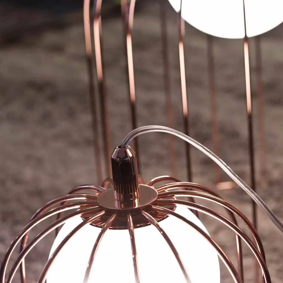 Selene Kluvì lampada da tavolo di design in vetro soffiato Ø54 H 70cm  Viadurini