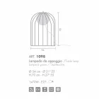 Selene Kluvì lampada da tavolo di design in vetro soffiato Ø54 H 70cm  Viadurini