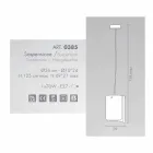 Selene Papiro lampada a sospensione moderna in cristallo Ø26 H 125cm Viadurini