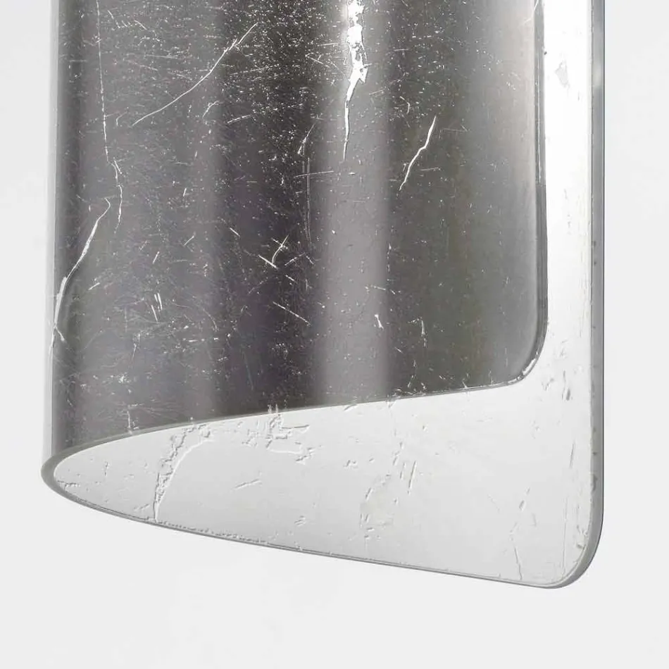 Selene Papiro lampada da soffitto in cristallo Ø15 H30cm,made in Italy Viadurini