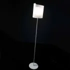 Selene Papiro lampada da terra di design in cristallo Ø26 H185cm Viadurini