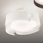 Selene Vultur plafoniera in acciaio made in Italy Ø47 H 25cm Viadurini