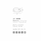 Selene Vultur plafoniera in acciaio made in Italy Ø47 H 25cm Viadurini