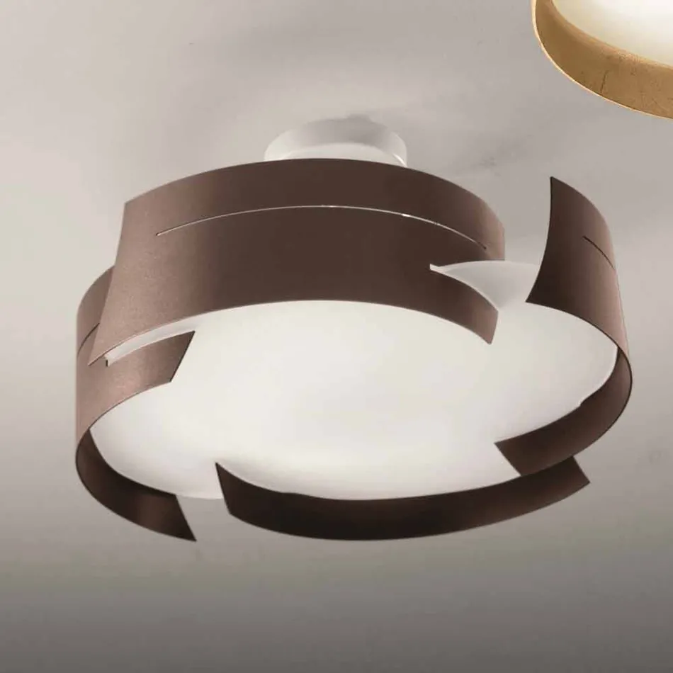 Selene Vultur plafoniera in acciaio made in Italy Ø47 H 25cm Viadurini