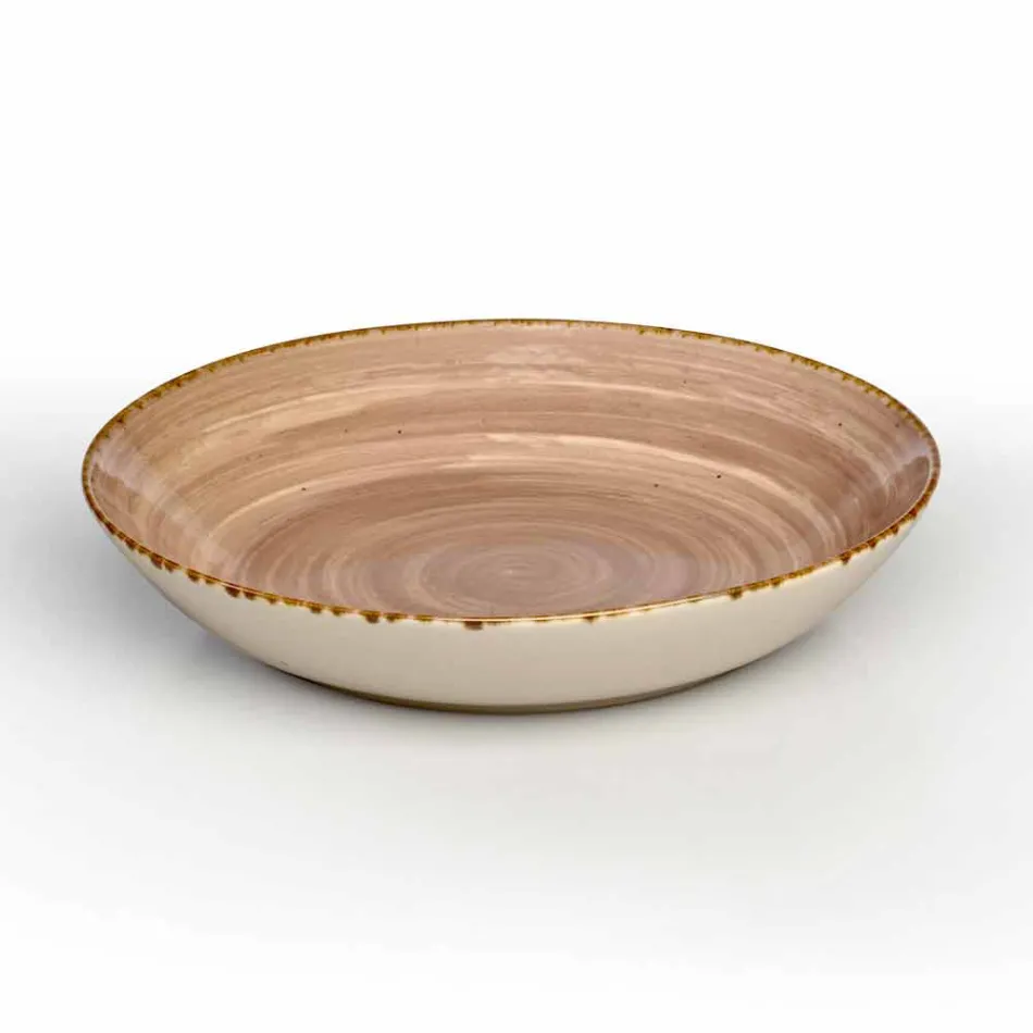 Servizio 12 Piatti Rettangolari e Tondi Colorati Moderni Design in Gres - Simba Viadurini