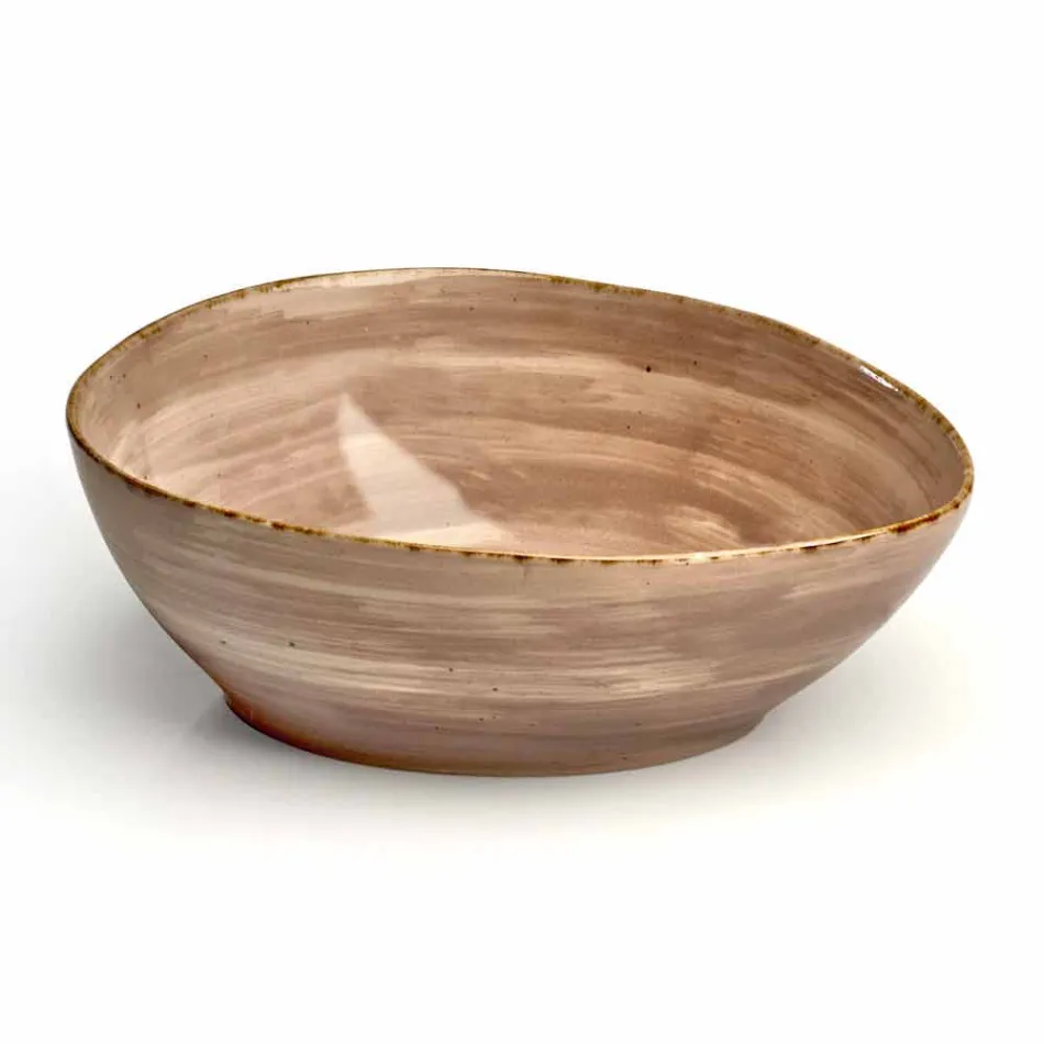 Servizio 12 Piatti Rettangolari e Tondi Colorati Moderni Design in Gres - Simba Viadurini