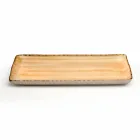 Servizio 12 Piatti Rettangolari e Tondi Colorati Moderni Design in Gres - Simba Viadurini