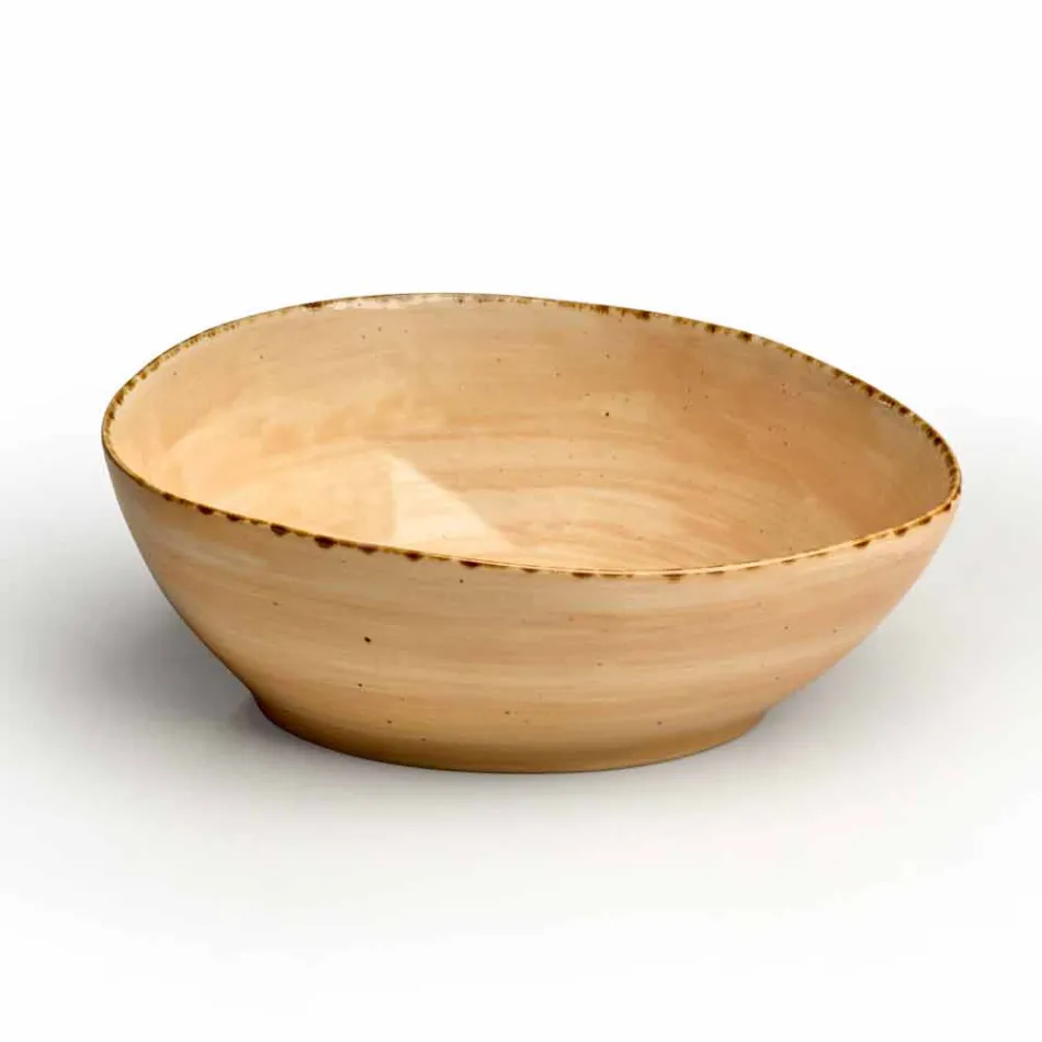 Servizio 12 Piatti Rettangolari e Tondi Colorati Moderni Design in Gres - Simba Viadurini