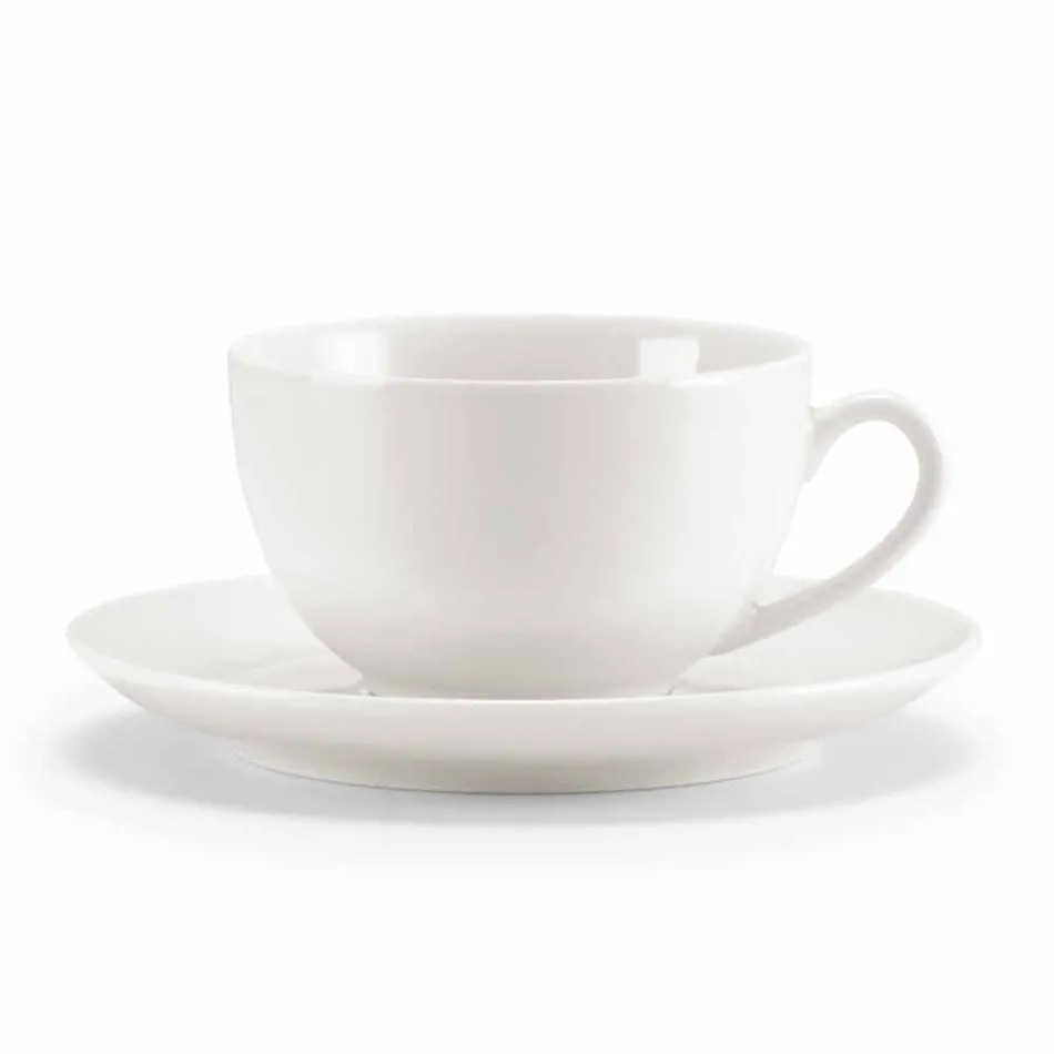 Servizio 18 Tazze da Caffè The con Zuccheriera e Vassoio in Porcellana - Lucerna Viadurini