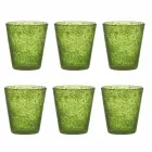 Servizio 6 Bicchieri Colorati in Vetro Soffiato dal Design Moderno - Pumba Viadurini