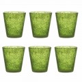 Servizio 12 Bicchieri Colorati in Vetro Soffiato dal Design Moderno - Pumba