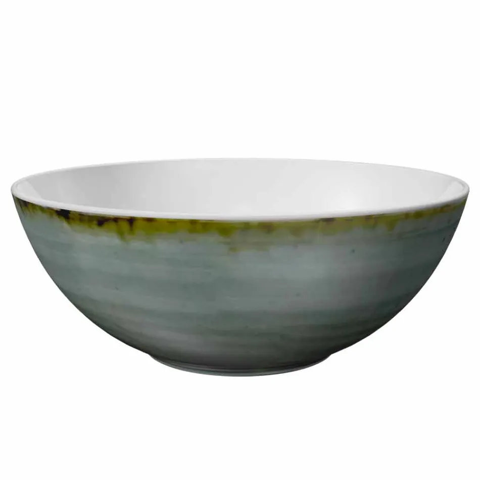 Servizio 6 Coppette per Gelato e 2 Ciotole in Porcellana Colorata - Rurolo Viadurini