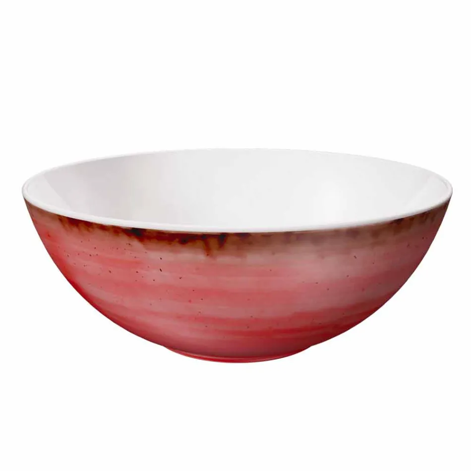 Servizio 6 Coppette per Gelato e 2 Ciotole in Porcellana Colorata - Rurolo Viadurini