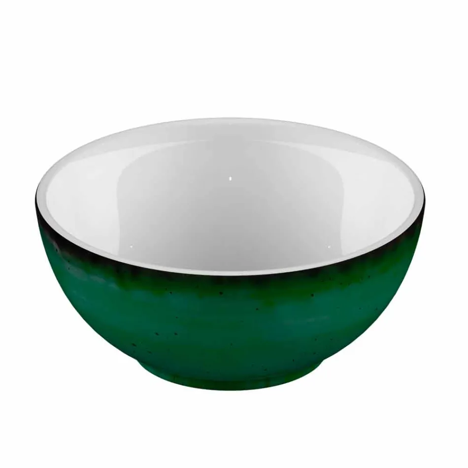 Servizio 6 Coppette per Gelato e 2 Ciotole in Porcellana Colorata - Rurolo Viadurini