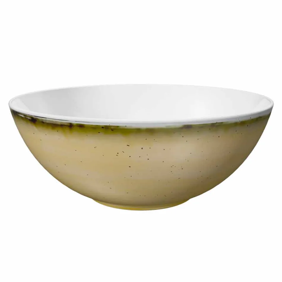 Servizio 6 Coppette per Gelato e 2 Ciotole in Porcellana Colorata - Rurolo Viadurini